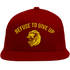 Refuse To Give Up Snapback Red/Gold